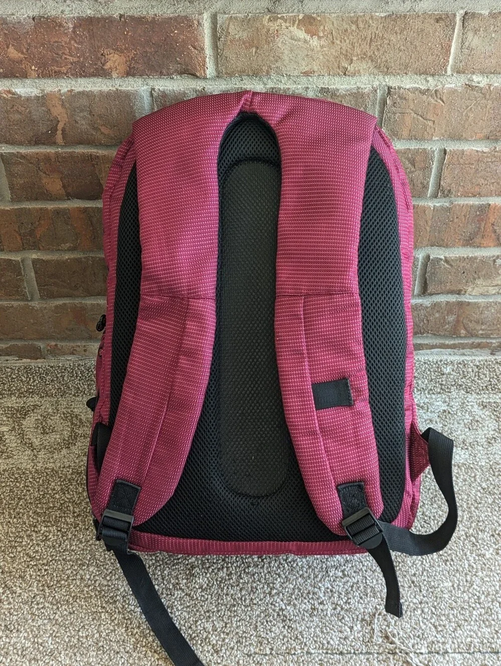 SWISSGEAR Laptop Backpack Y2K Travel Bag Purple Maroon Tech Padded School Daybag